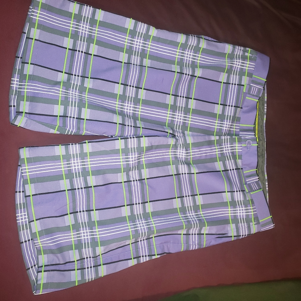 SLIGO GOLF PLAID SHORTS 32-34